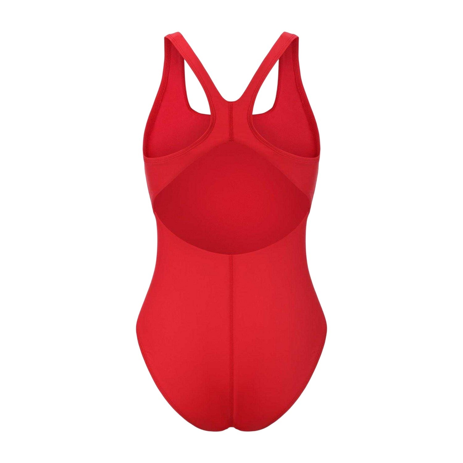 Red - Back - Slazenger Womens-Ladies Square Neck One Piece Swimsuit