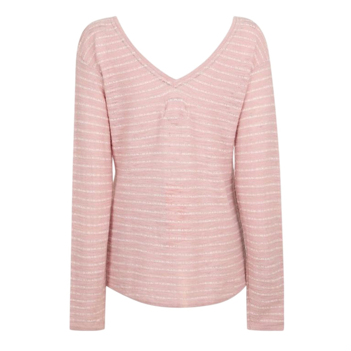 Pink - Back - Musto Womens-Ladies Stripe Knitted Top