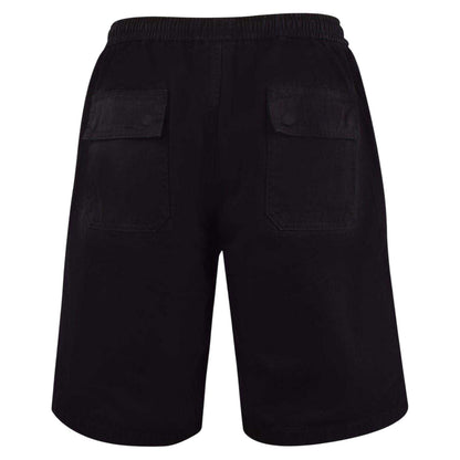 Black - Back - Pretty Green Mens Cargo Shorts