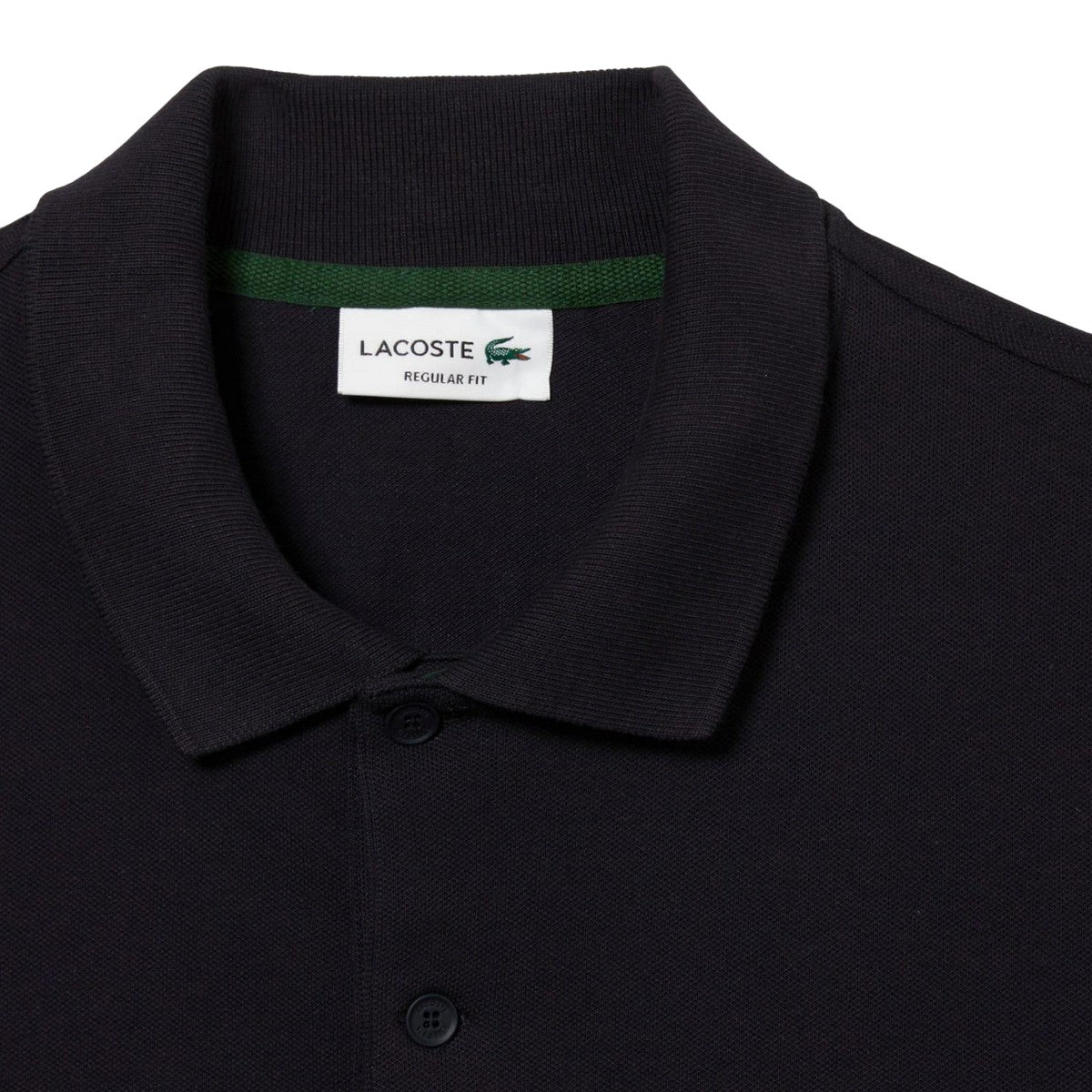 Grey-Black - Side - Lacoste Mens Colour Block Cotton Stretch Regular Polo Shirt