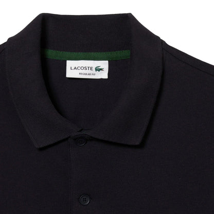 Grey-Black - Side - Lacoste Mens Colour Block Cotton Stretch Regular Polo Shirt