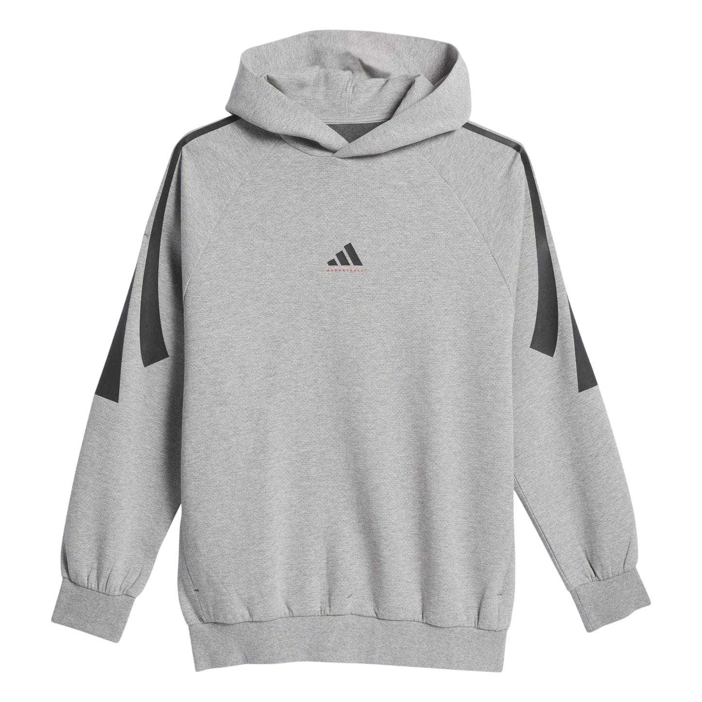 Medium Grey - Front - Adidas Mens Spacer Hoodie