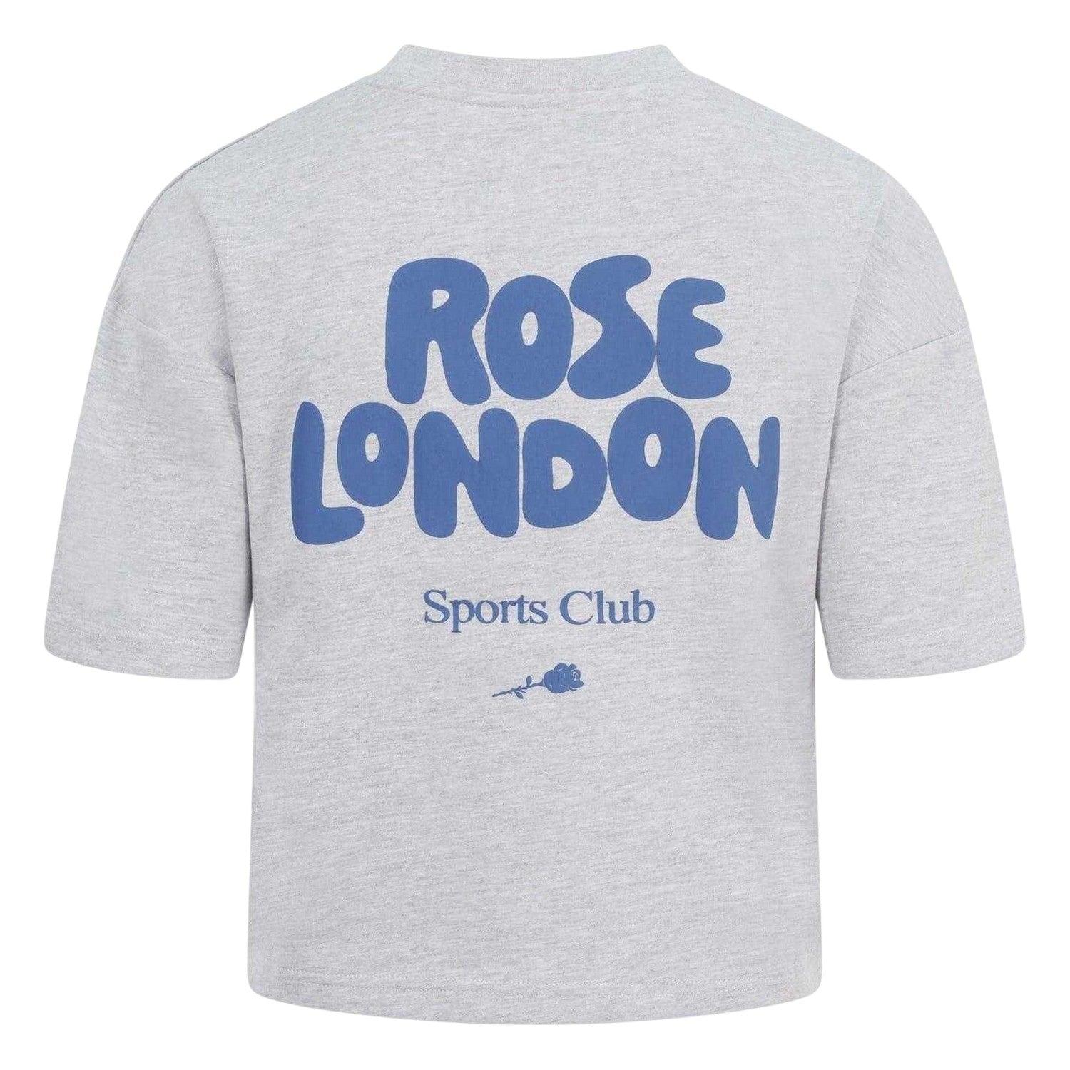 Grey Marl - Back - Rose London Womens-Ladies All Love Crop T-Shirt