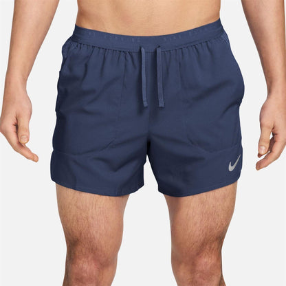 Midnight Navy - Front - Nike Mens Stride Running Shorts