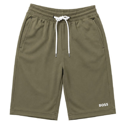 Green - Front - Boss Childrens-Kids Fleece Sweat Shorts
