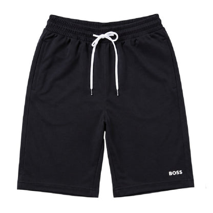 Black - Front - Boss Childrens-Kids Fleece Sweat Shorts