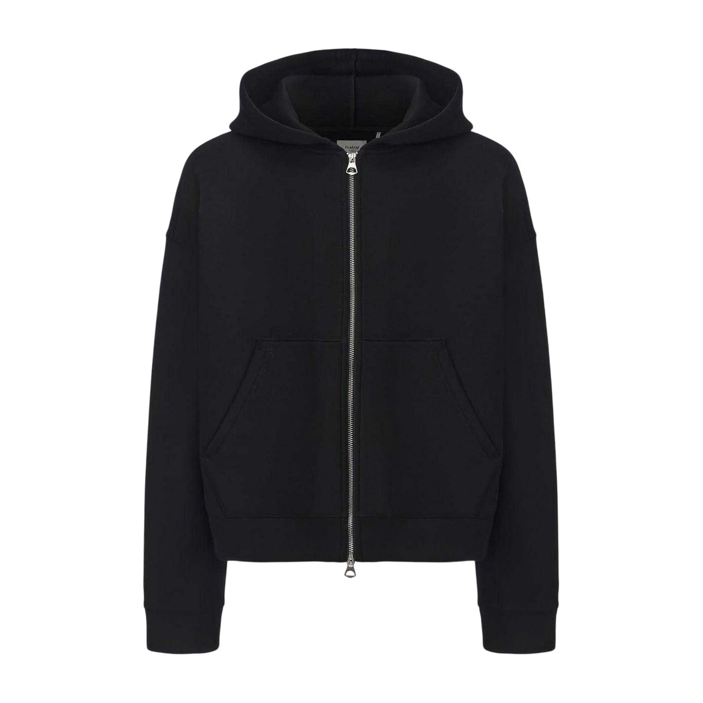 Black - Front - Firetrap Mens Full Zip Hoodie