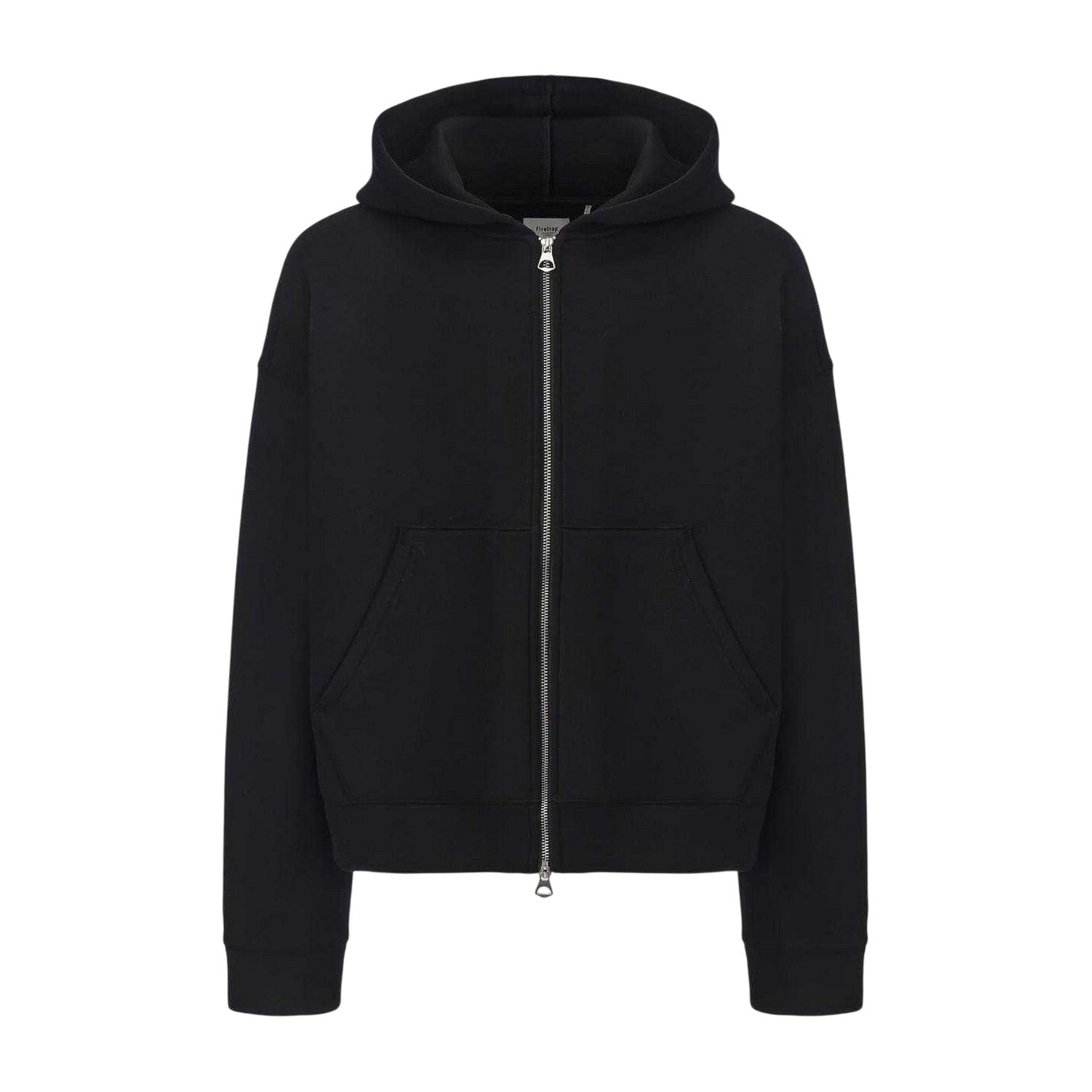 Black - Front - Firetrap Mens Full Zip Hoodie
