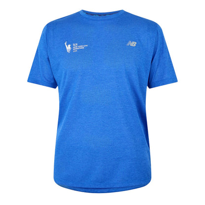 Blue - Front - New Balance Mens NYC Logo Crew Neck T-Shirt