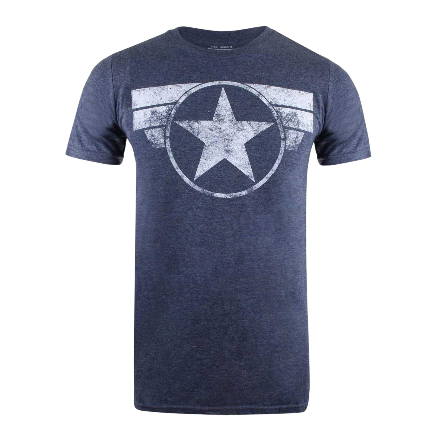 Blue - Front - Captain America Mens Cotton Regular T-Shirt