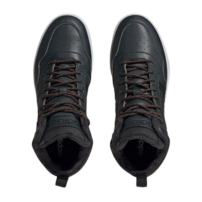 Green - Lifestyle - Adidas Mens Hoops 3.0 Mid Winterized Trainers