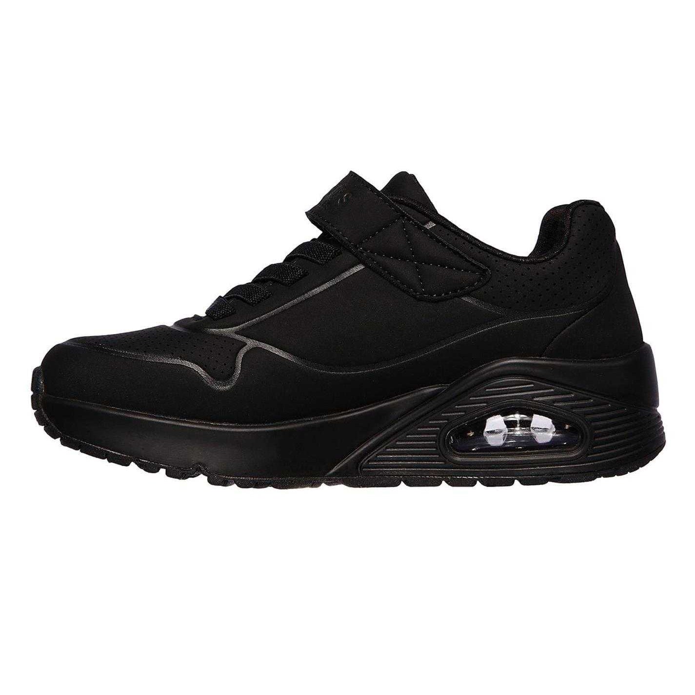 Black - Side - Skechers Boys Uno Air Blitz Trainers