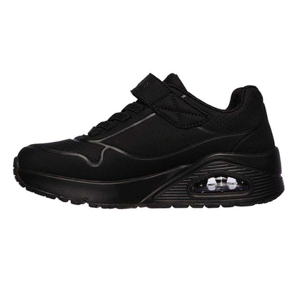 Black - Side - Skechers Boys Uno Air Blitz Trainers