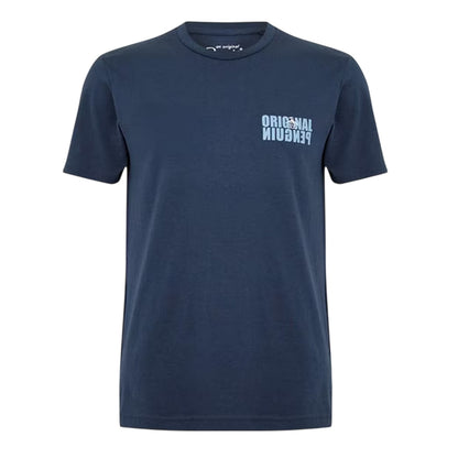 Yale Blue - Front - Original Penguin Mens Logo T-Shirt