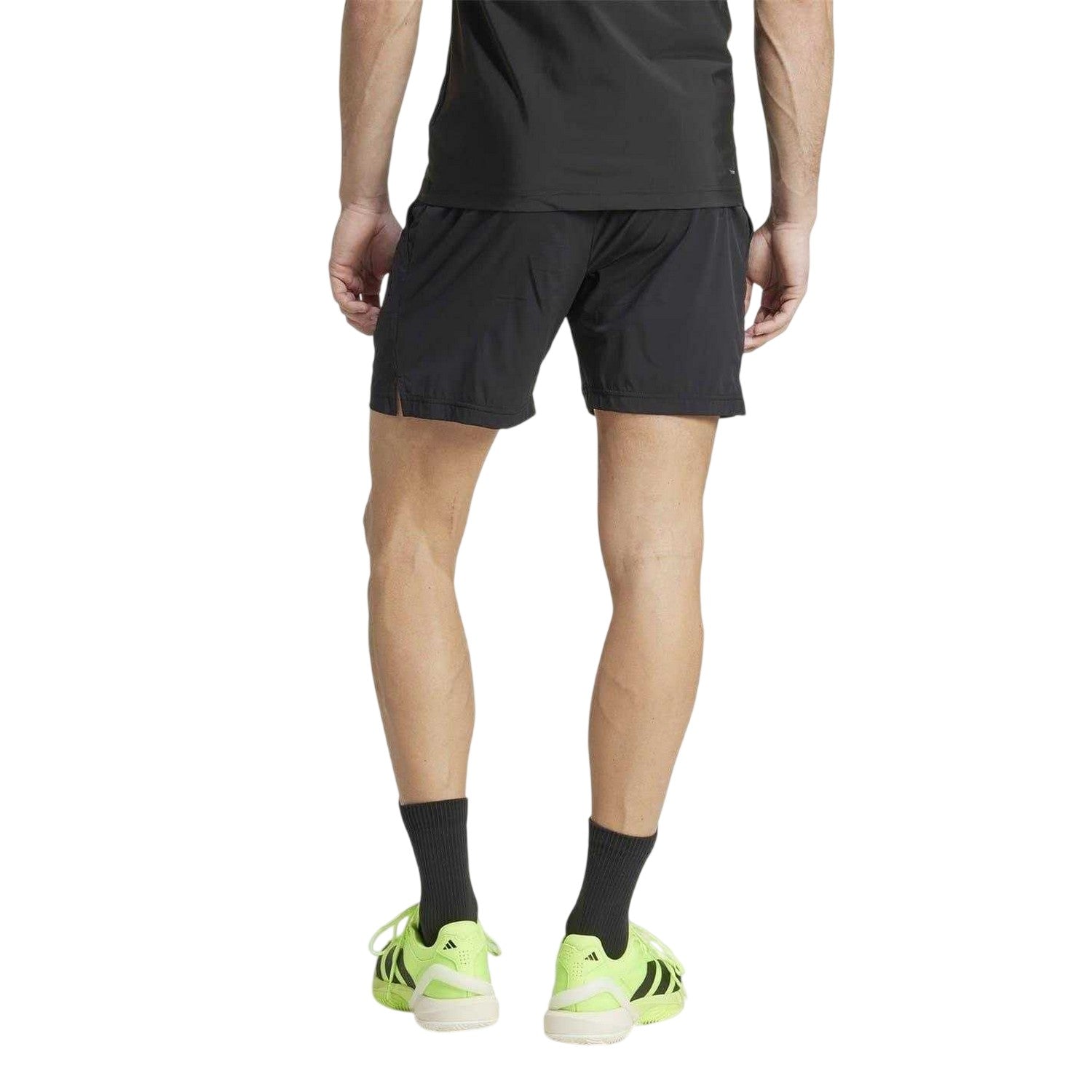 Black - Back - Adidas Mens Roland Garros Pro Tennis Shorts