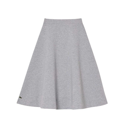 Grey - Front - Lacoste Girls Milano Cotton Skirt