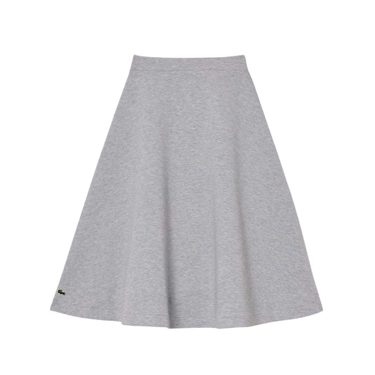 Grey - Front - Lacoste Girls Milano Cotton Skirt