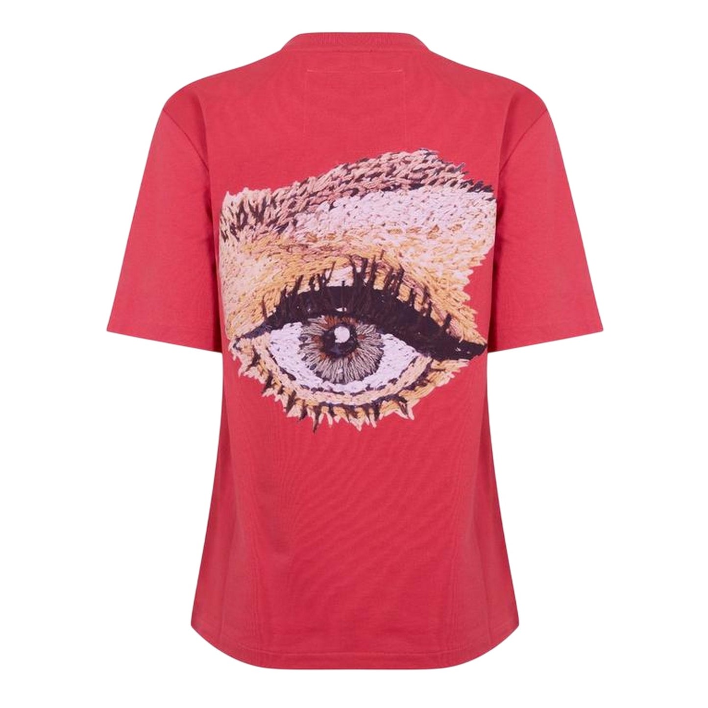 Red - Back - Diadora Womens-Ladies Eye Crew Neck T-Shirt