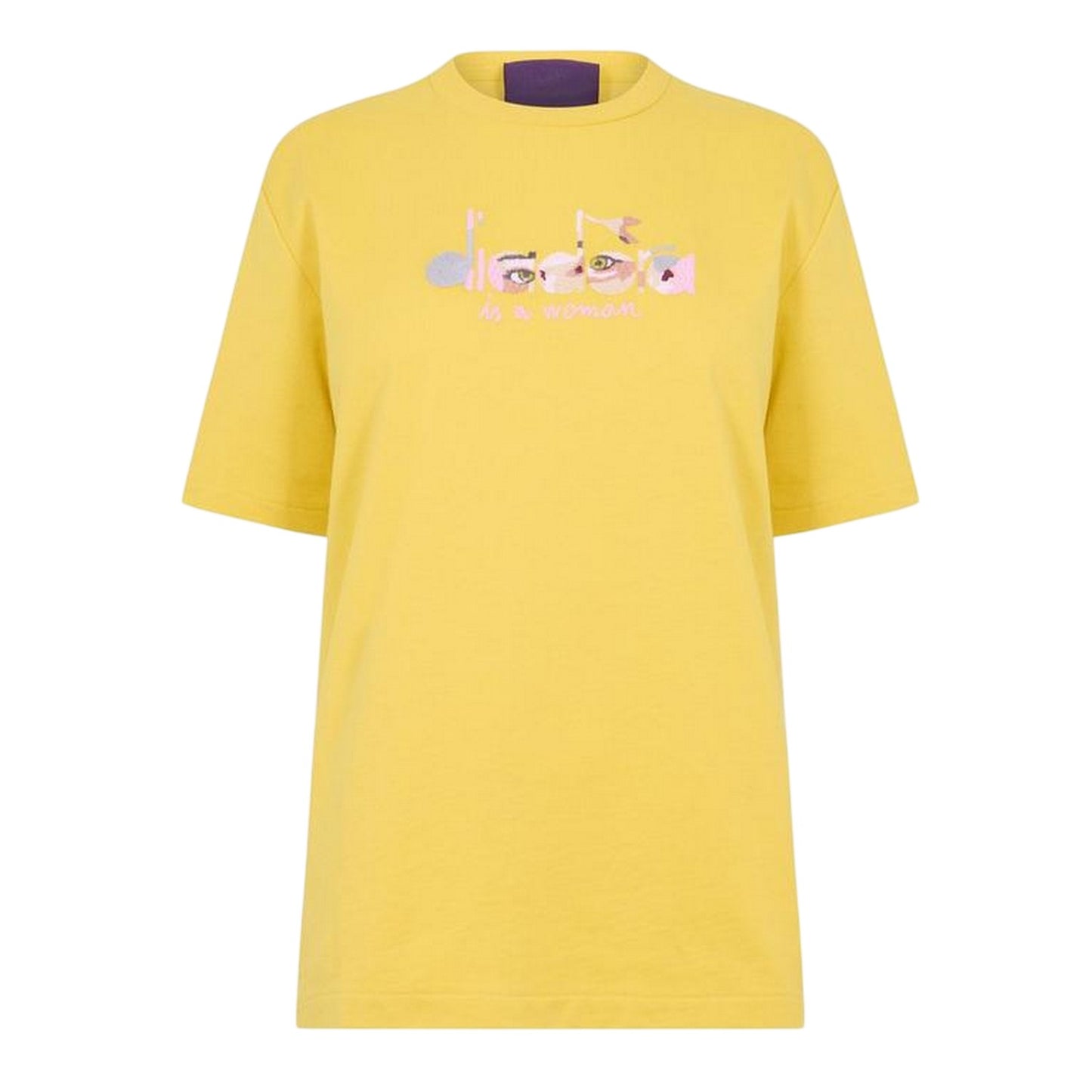 Yellow - Front - Diadora Womens-Ladies Eye Crew Neck T-Shirt