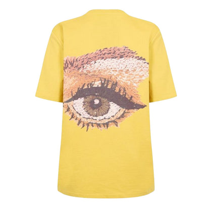 Yellow - Back - Diadora Womens-Ladies Eye Crew Neck T-Shirt
