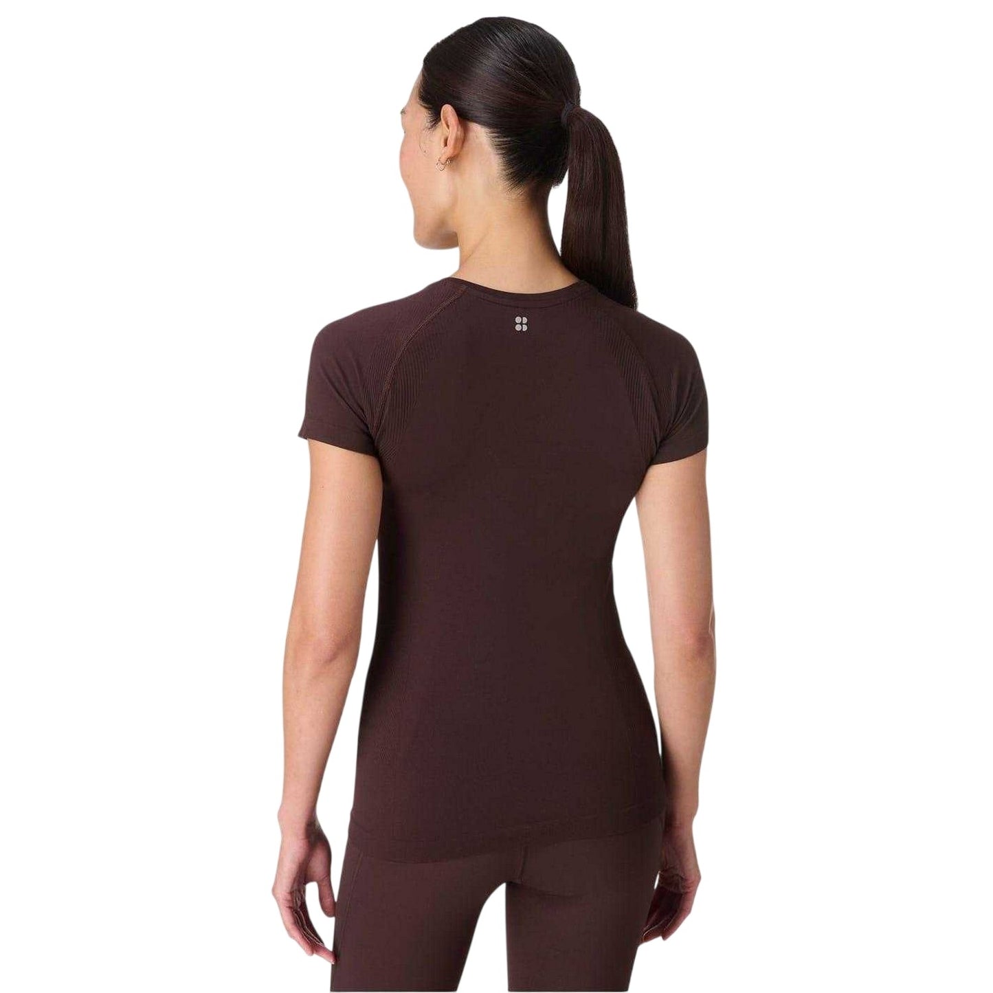 Brown - Back - Sweaty Betty Womens-Ladies Athlete T-Shirt