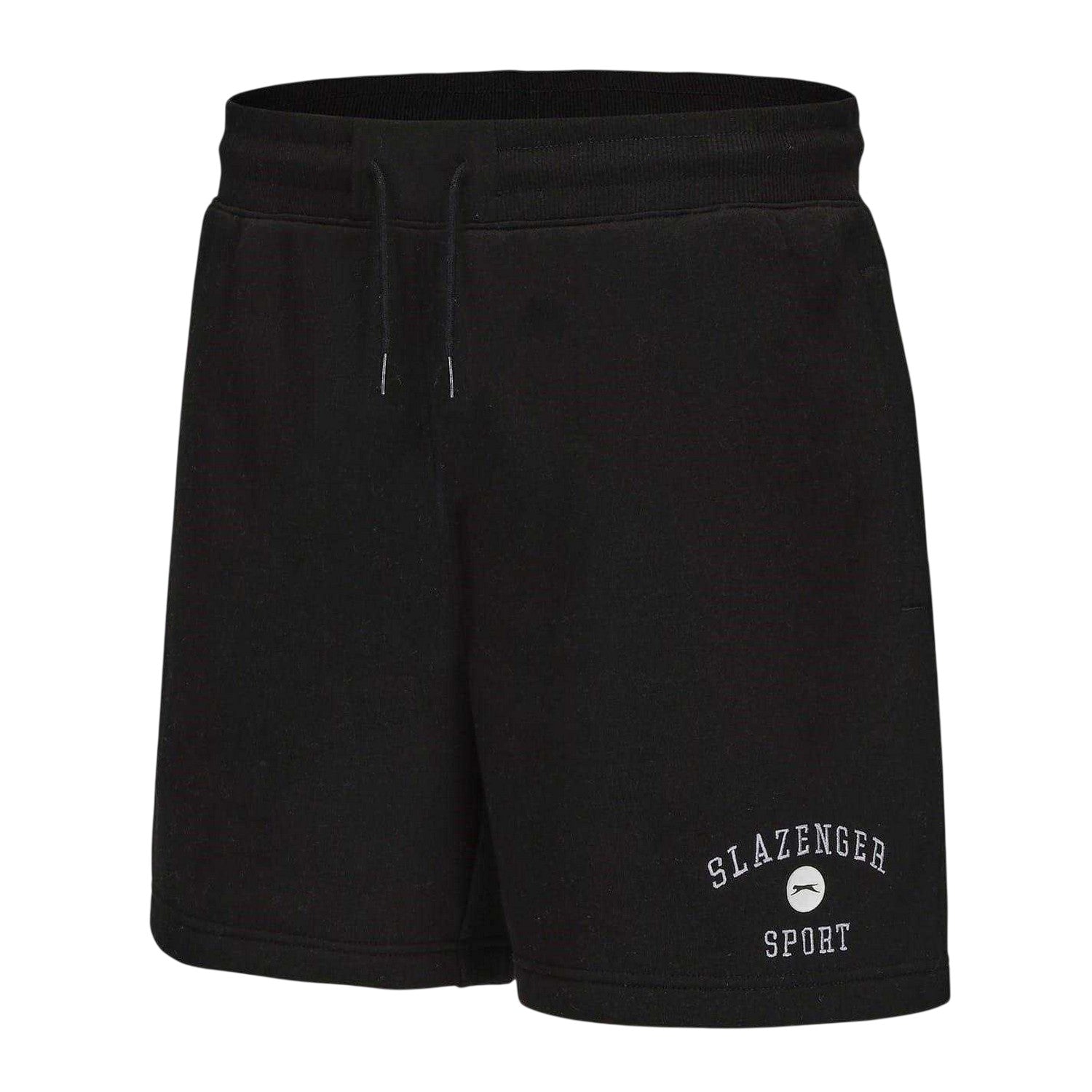 Black - Side - Slazenger Mens Fleece Shorts