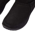 Black - Pack Shot - Fit Flop Womens-Ladies Original Mukluk Shorty Leather Ankle Boots