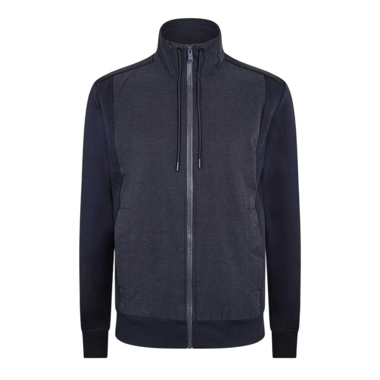 Dark Blue - Front - Boss Mens Shepherd Woven Full Zip Sweatshirt