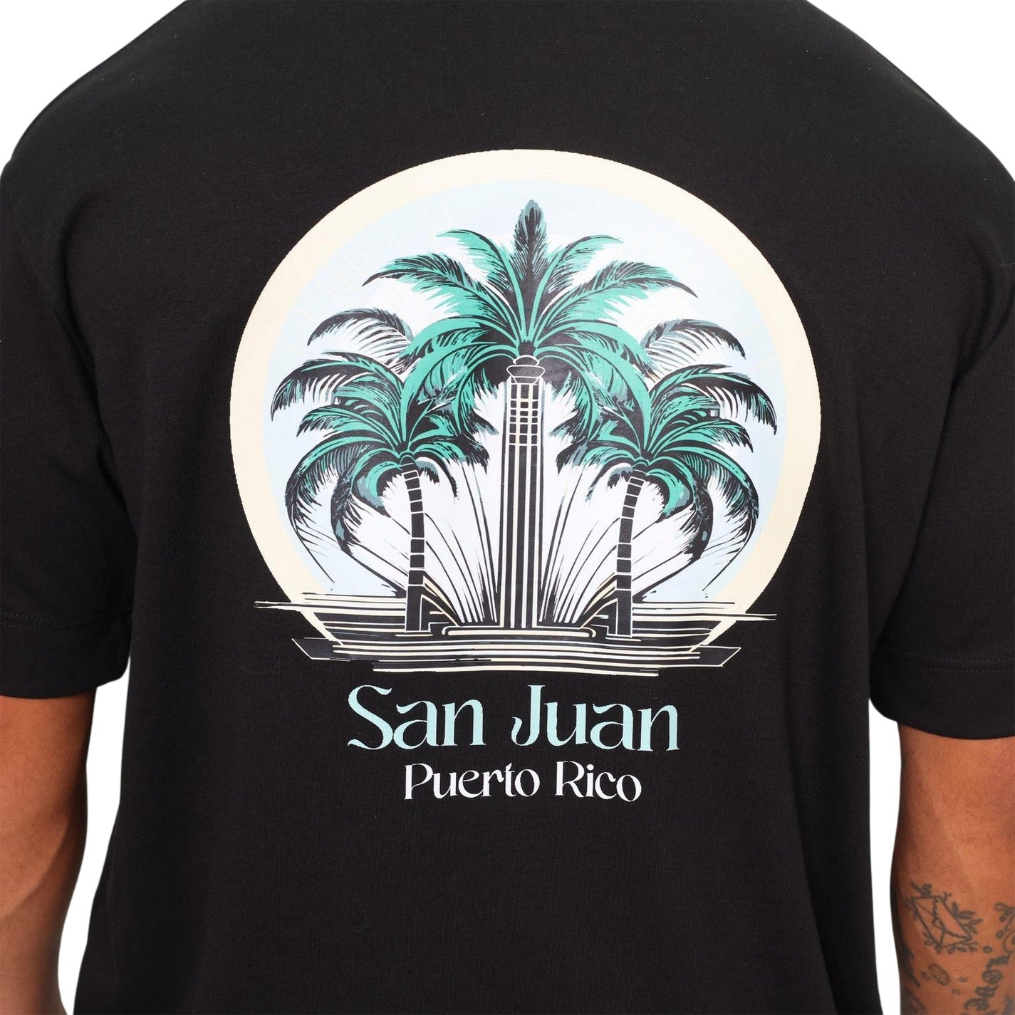 Black - Side - Rose London Mens San Juan T-Shirt