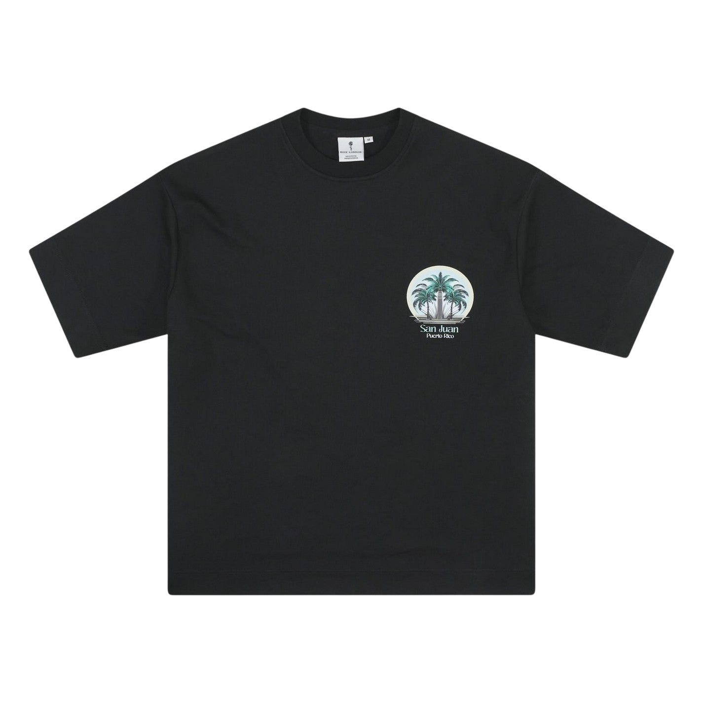 Black - Front - Rose London Mens San Juan T-Shirt