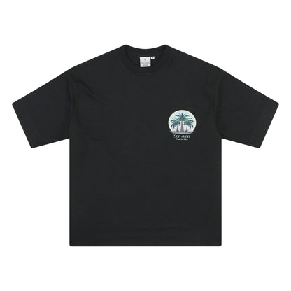 Black - Front - Rose London Mens San Juan T-Shirt