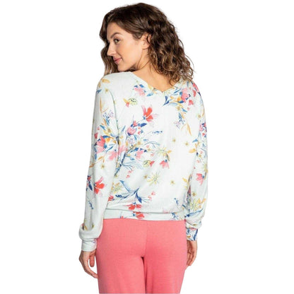 Multicoloured - Back - PJ Salvage Womens-Ladies Budding Floral Long-Sleeved T-Shirt