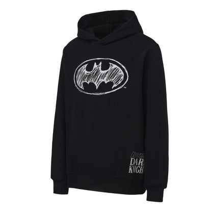 Black - Side - Batman Mens Dark Knight Hoodie
