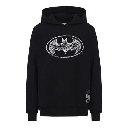 Black - Front - Batman Mens Dark Knight Hoodie