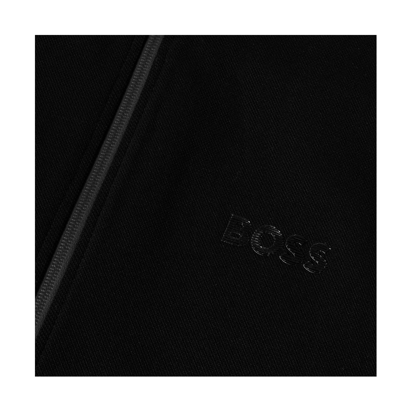Black - Side - Boss Mens Skaz Full Zip Track Jacket