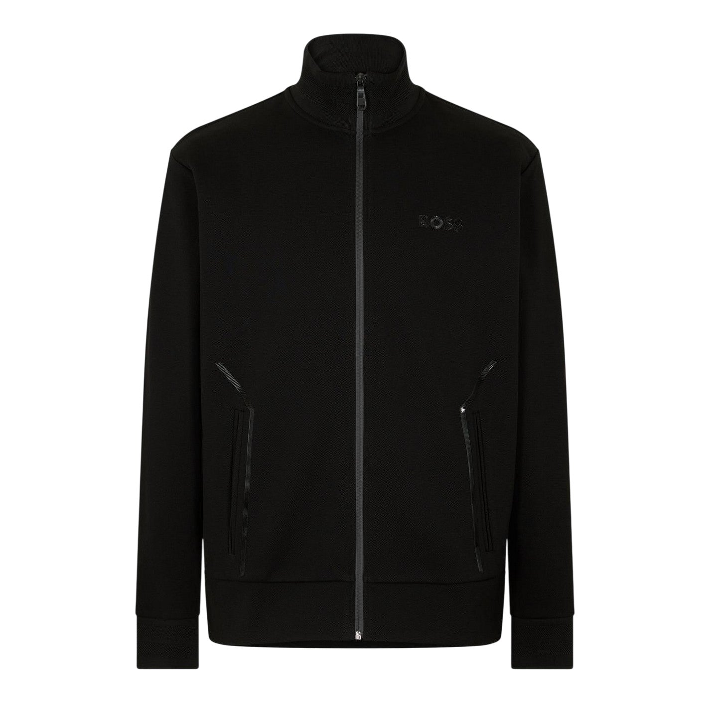 Black - Front - Boss Mens Skaz Full Zip Track Jacket