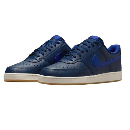 Midnight Navy-Royal Blue - Lifestyle - Nike Mens Vision Low Leather Trainers