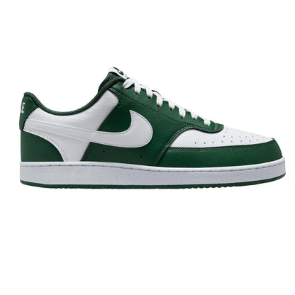 Royal Green-Sail White - Front - Nike Mens Vision Low Leather Trainers