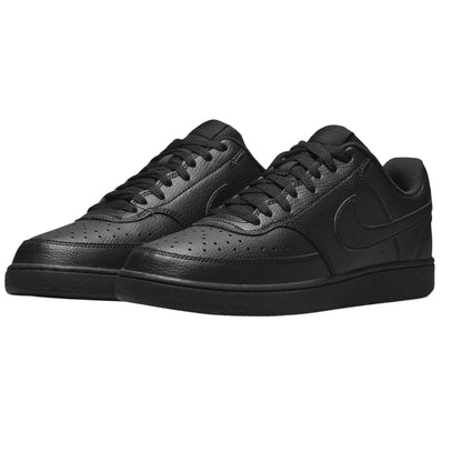 Triple Black - Lifestyle - Nike Mens Vision Low Leather Trainers