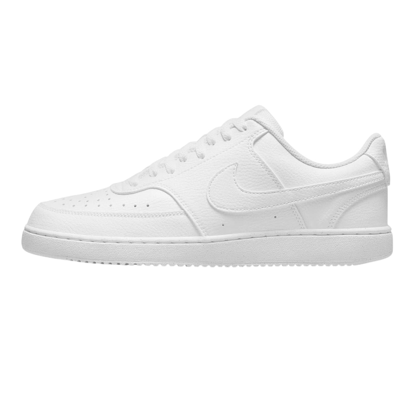 White - Side - Nike Mens Vision Low Leather Trainers