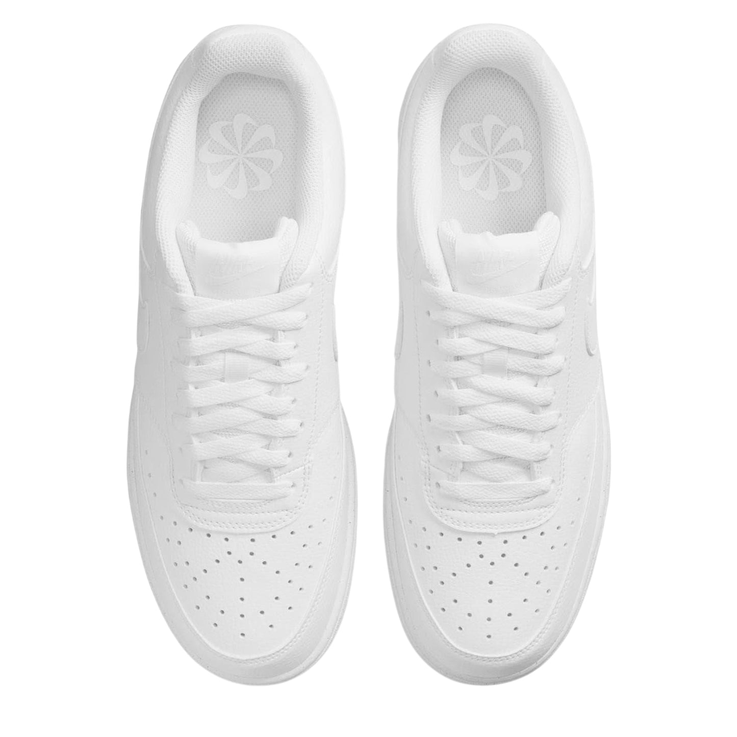 White - Lifestyle - Nike Mens Vision Low Leather Trainers