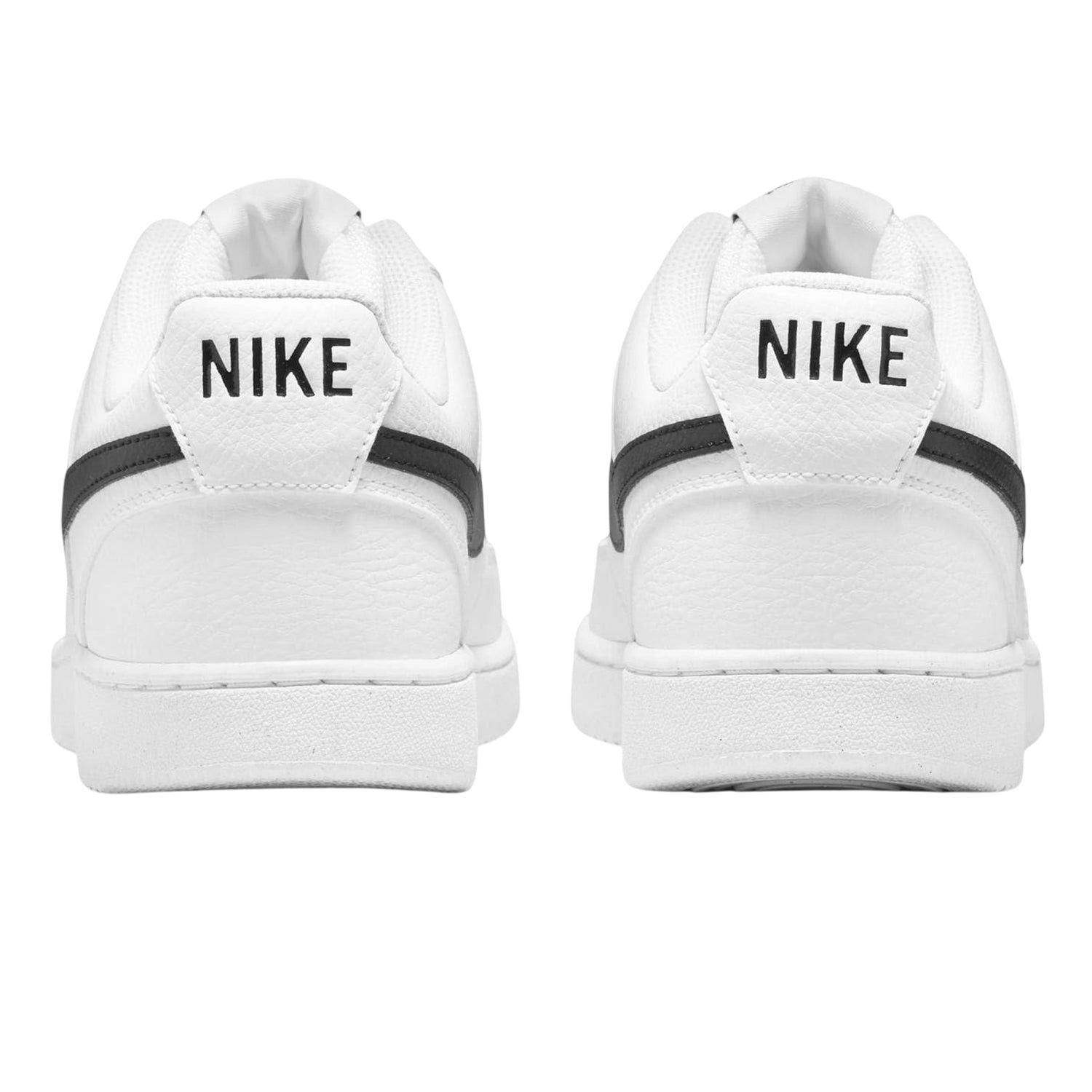 White-Black - Back - Nike Mens Vision Low Leather Trainers