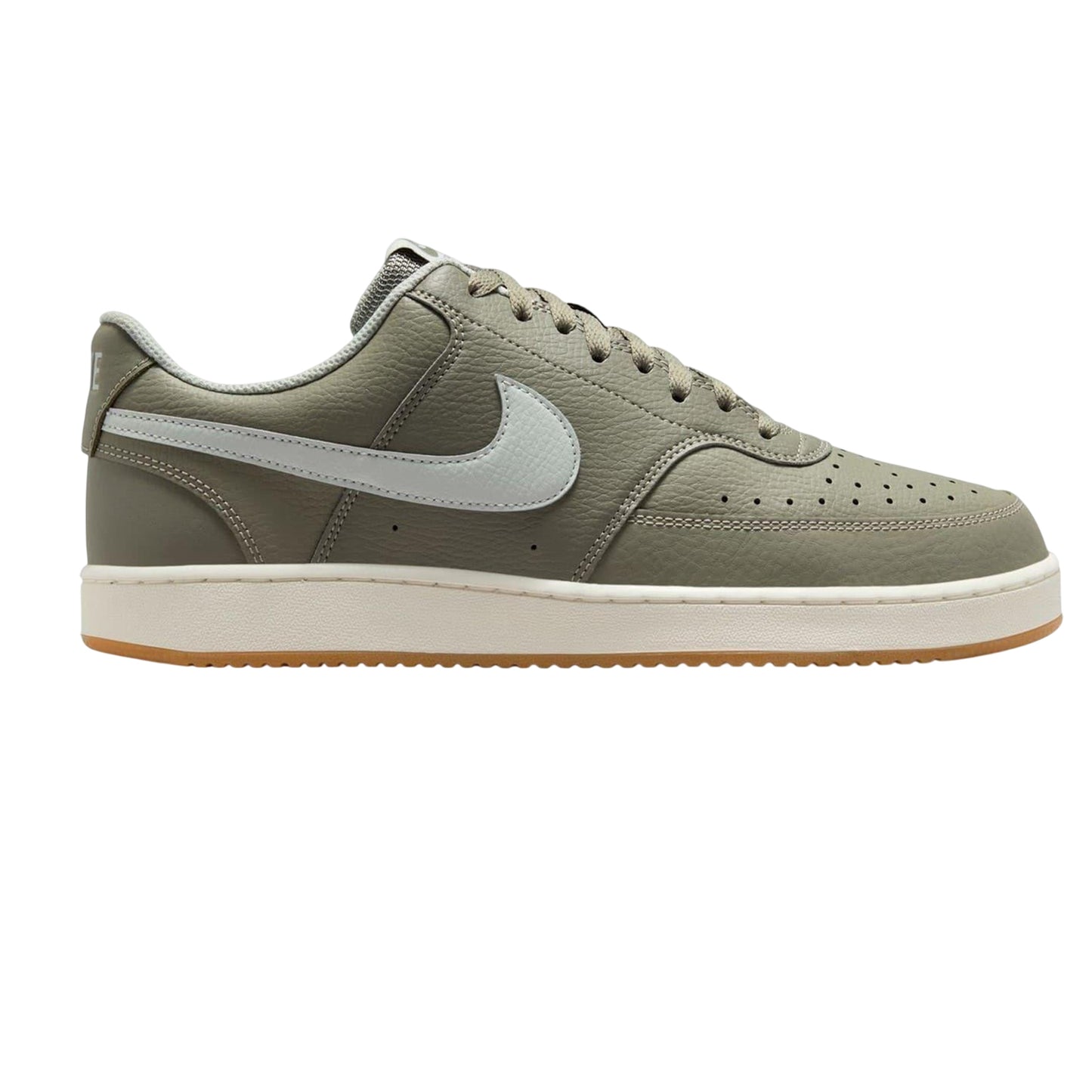 Fir-White - Front - Nike Mens Vision Low Leather Trainers
