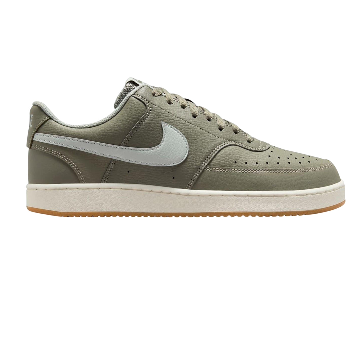 Fir-White - Front - Nike Mens Vision Low Leather Trainers