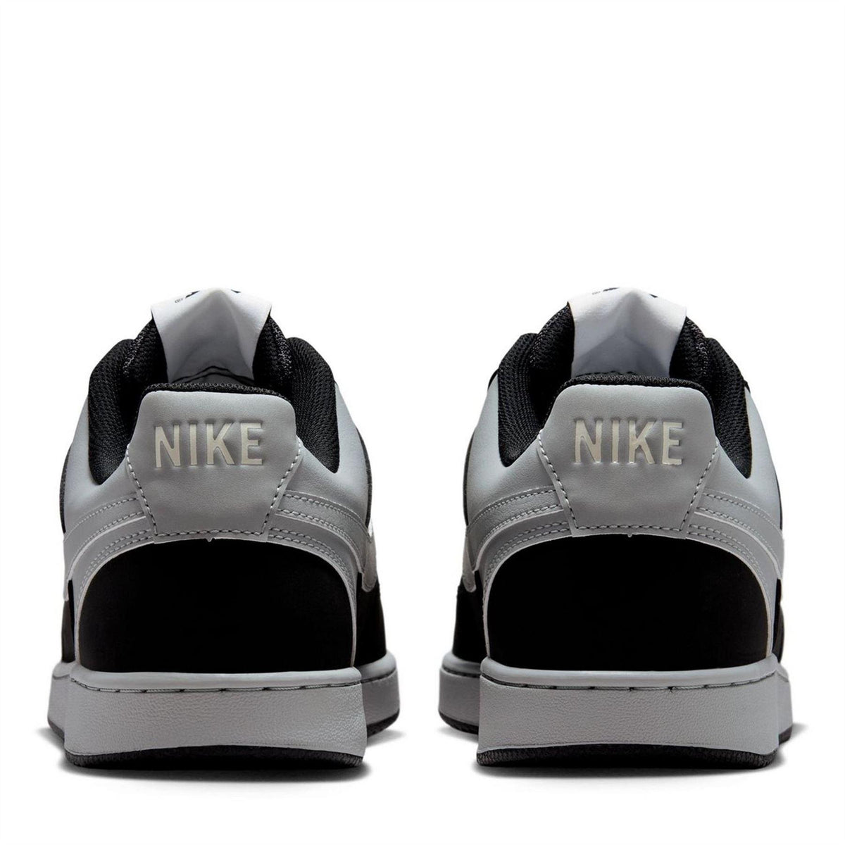 Grey-Black - Lifestyle - Nike Mens Vision Low Leather Trainers