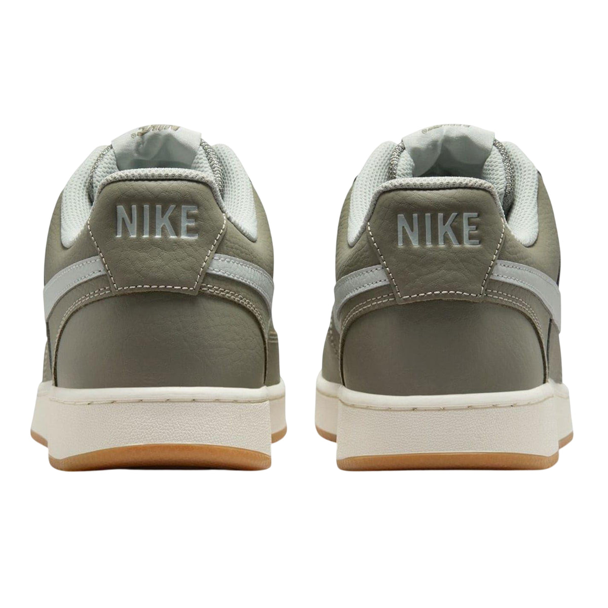 Fir-White - Back - Nike Mens Vision Low Leather Trainers