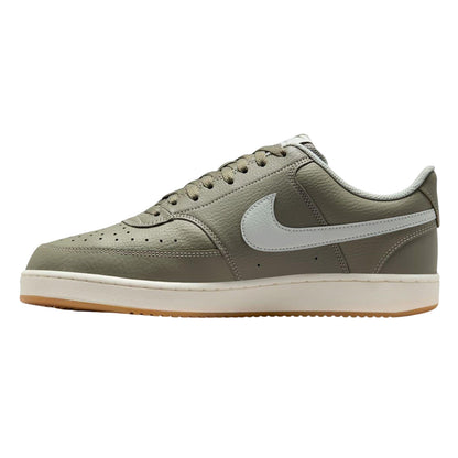 Fir-White - Side - Nike Mens Vision Low Leather Trainers