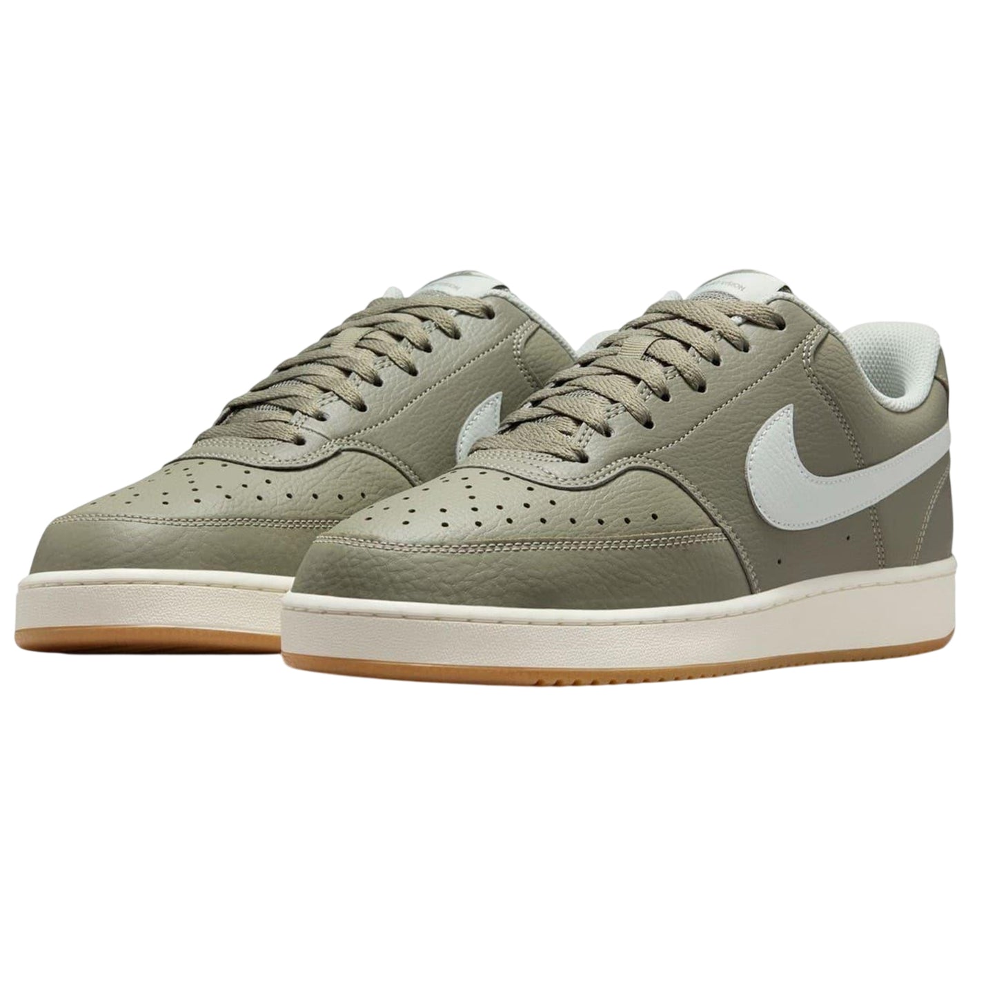 Fir-White - Lifestyle - Nike Mens Vision Low Leather Trainers
