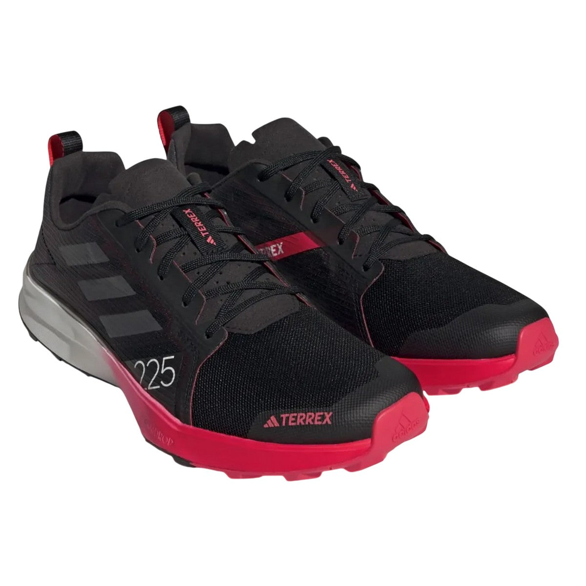 Black-Grey - Front - Adidas Mens Terrex Speed Flow Trail Trainers