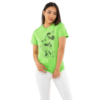 Green - Lifestyle - Disney Womens-Ladies Minnie Mouse Regular T-Shirt